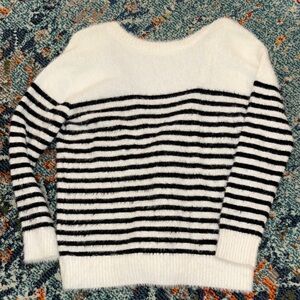 Striped Black and White Women's Sweater